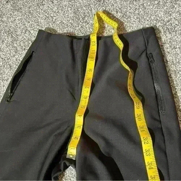 HFX Winter Tech Pants Women’s Small Black High Waisted Fleece Lined Side Zipper - Picture 8 of 16
